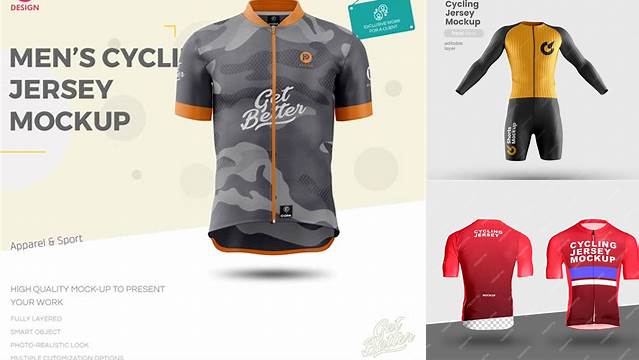 2713+ Cycling Shirt Mockup PSD Download