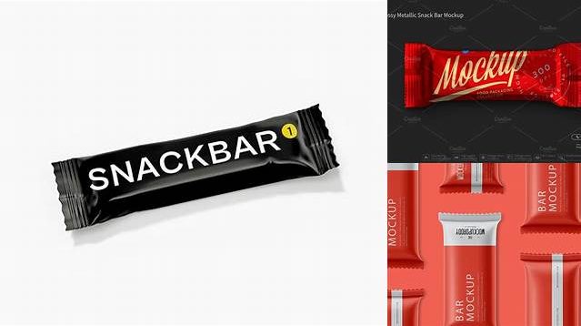 2714+ Metallic Snack Bar PSD Mockup Custom Graphic Resource Free Download