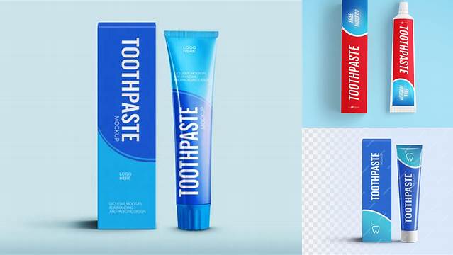 272+ Toothpaste Box Mockup Free Download Modern PSD Templates