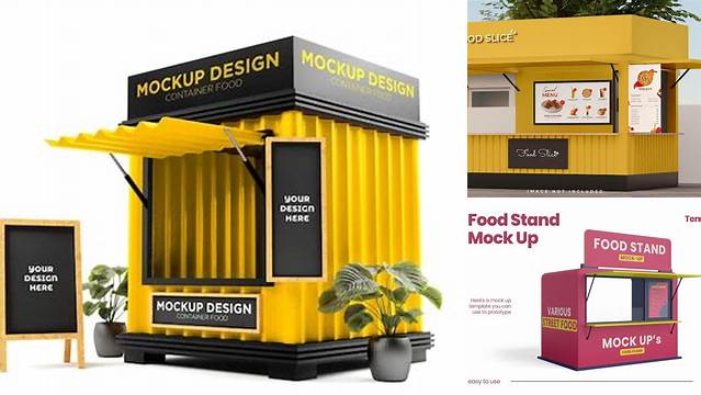 2721+ Food Stand Mockup Advanced Photoshop Design Free