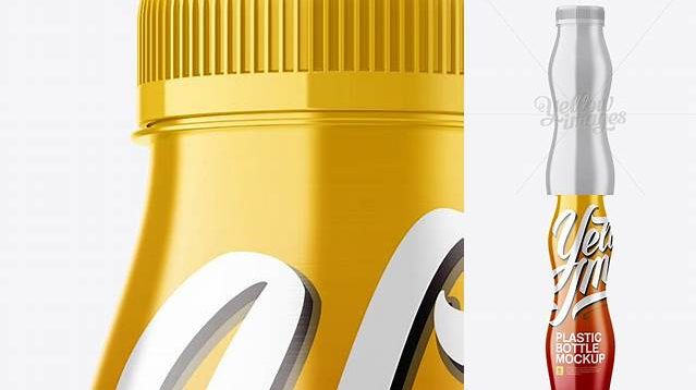 2726+ Metallic Dairy Bottle PSD Mockup Front View Elegant PSD Mockup