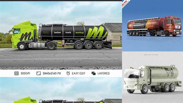 2726+ Tanker Truck Mockup Free PSD Free Download