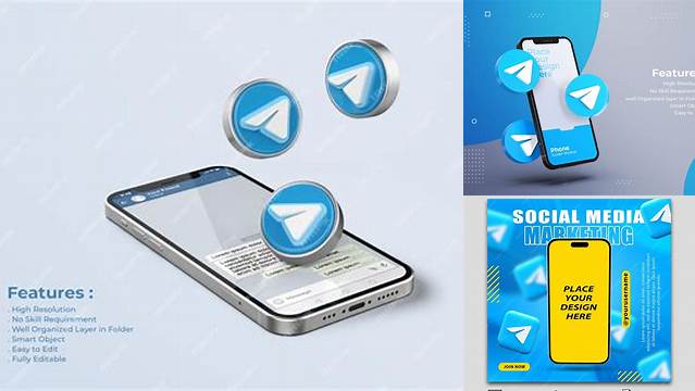 2730+ Telegram Mockup Psd Versatile PSD Mockup File