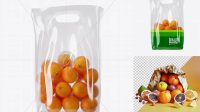 2732+ Glossy Bag with Oranges PSD Mockup Premium Free Graphic Resource