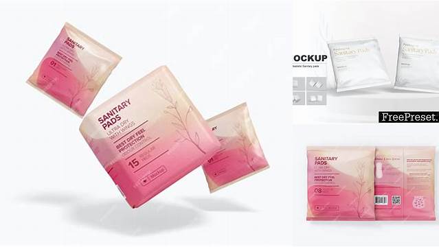 2733+ Sanitary Pads Mockup Free Download Custom PSD Mockup Template