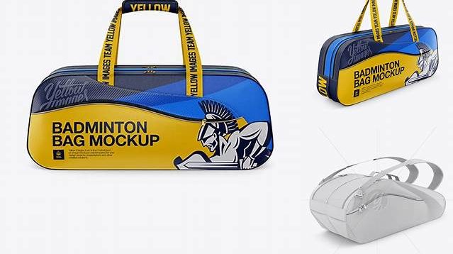 274+ Badminton Bag PSD Mockup Half-Side View Free Download Design Mockup