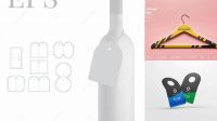 274+ Bottle Neck Hanger Mockup Free Free Graphic Mockup PSD