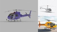 2741+ Helicopter PSD Mockup Half Side View Free Graphic Design Mockup File