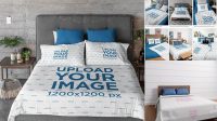 2742+ Bed Cover Mockup Include TIFF