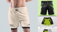 2744+ Men's Shorts Mockup Free Free PSD