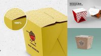 2744+ Noodles Box PSD Mockup Download Customizable PSD