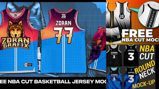 2746+ Nba Cut Jersey Mockup Customizable PSD