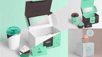 2749+ Cupcake Box Mockup High-Quality Design Free PSD