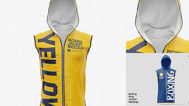 2751+ Boxing Ring Jacket PSD Mockup Front View Exclusive Free Photoshop Mockup