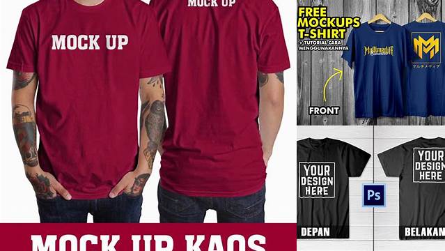 2753+ Mock Up Kaos Depan Belakang Psd Free Mockup Templates