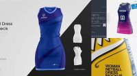 2753+ Tight Fit Netball Dress HQ PSD Mockup Side View Creative PSD Resources