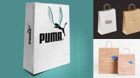 2758+ Metallic Paper Bag PSD Mockup Download Free Editable PSD Template