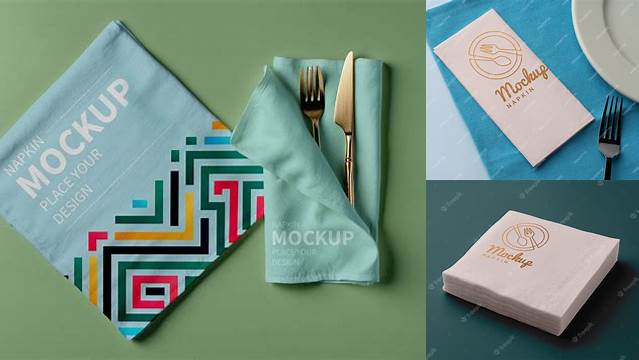 2758+ Napkin Mockup Free Versatile PSD Mockup File