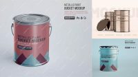 276+ 5L Metallic Bucket PSD Mockup Modern PSD Templates