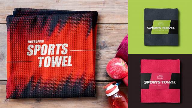 2761+ Sports Towel Mockup Free PSD