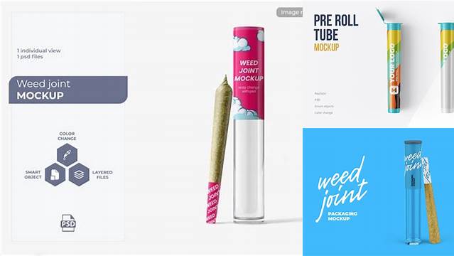 2763+ Pre Roll Tube Mockup Free High-Resolution PSD Download