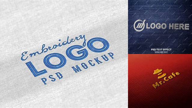 2766+ Fabric Embroidered Logo Mockup Free Download Include TIFF