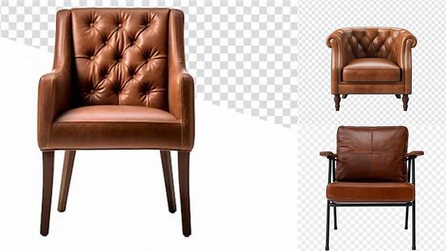 2766+ Matte Leather Chair PSD Mockup Advanced and Editable PSD Template Free