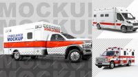 2767+ Ambulance Mockup Premium Quality Freebie