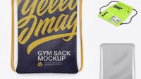 2767+ Training Gym Sack Front View Premium Free Mockup PSD