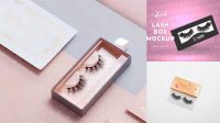 2768+ Lash Box Mockup Download Now Free PSD Template