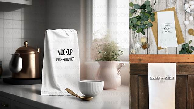 2772+ Free Tea Towel Mockup Hight Resolution