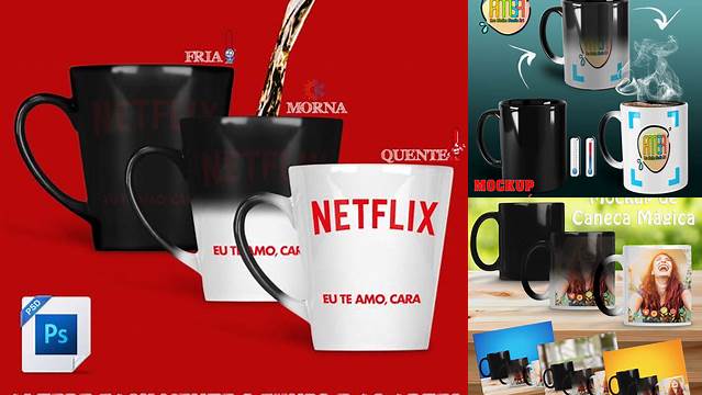 2776+ Mockup Caneca Magica Customizable PSD