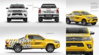 2779+ Toyota Hilux Mockup Modern Photoshop Resource