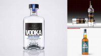 278+ Glass Vodka Bottle PSD Mockup Creative PSD Resources