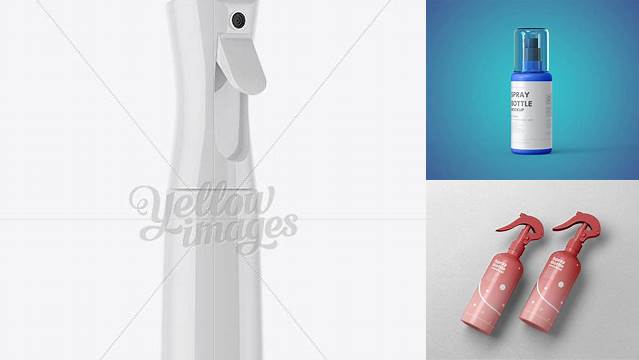 2781+ 300ml Plastic Sprayer PSD Mockup Digital Download PSD for Free