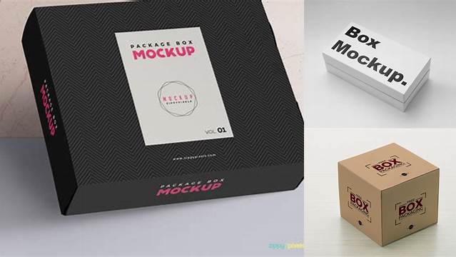 2783+ Glossy Box PSD Mockup -Top View Free Premium Photoshop Template Download