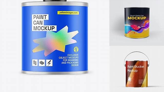 2783+ Matte Paint Can PSD Mockup Elegant Photoshop Mockup