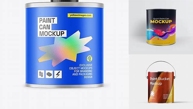 2783+ Matte Paint Can PSD Mockup Elegant Photoshop Mockup