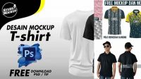 2785+ Mockup Kaos Berkerah Include TIFF