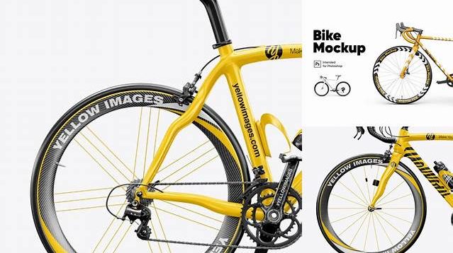 2787+ Road Bicycle PSD Mockup Right Side View Elegant Free Template