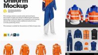 279+ Construction Uniform Mockup Digital Download