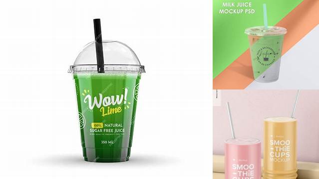 2790+ Smoothie Cup Mockup Exclusive Free PSD