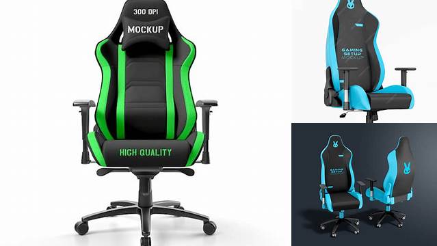 2794+ Gaming Chair PSD Mockup Back View Exclusive and Stylish Design PSD