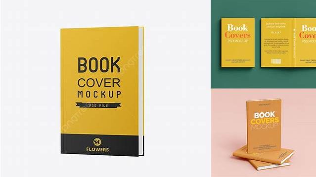 2801+ Book with Matte Cover PSD Mockup Half Side View Smart Layer PSD