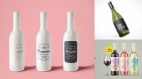 2801+ Ceramic Wine Bottle PSD Mockup Premium Design Freebie