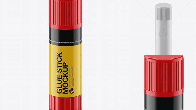 2807+ Glue StickFront View High-Angle Shot Exclusive Layered PSD Mockup