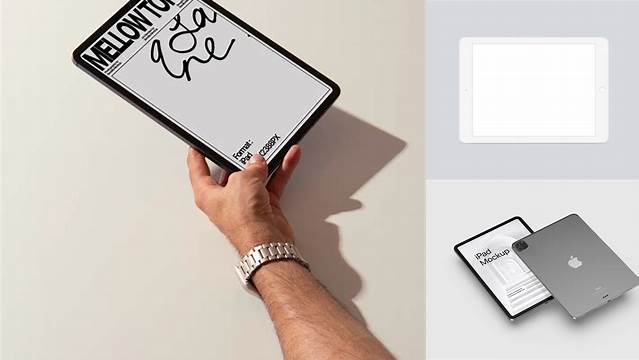 2808+ Ipad Mockup White Editable Photoshop File