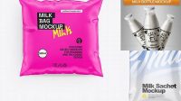 2808+ Milk Bag Mockup Best for Showcase