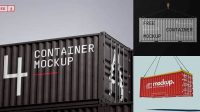 2815+ Container Mockup Free High-Resolution Editable PSD