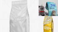 2816+ 32lb Cat Litter Bag Mock-Up Half-Side View Download Free Premium Design PSD